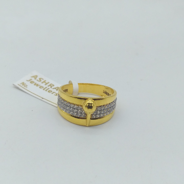 Gold Diamond Gents Ring by 