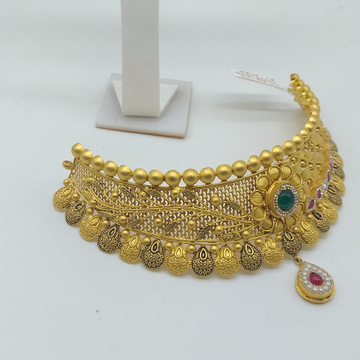 22K Gold Antique Necklace Set by 