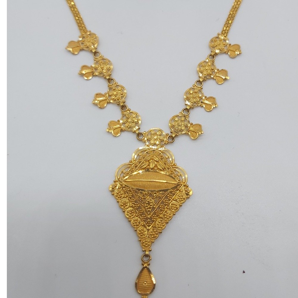 gold fancy stylish delicate necklace set